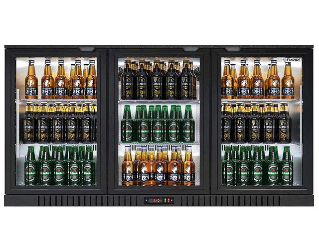 Empire Premium Triple Door 330ltr Bottle Cooler Hinged Doors - CL-320H-EE - Graded Item