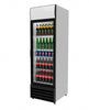 Empire Premium Single Door Display Cooler Fridge with Merchandising Canopy - SS-P360WA-EE Upright Double Glass Door Chillers Empire   