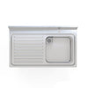 Empire Stainless Steel Commercial Single Bowl Sink – Left Hand Drainer 1000mm Wide | 1000-600LHD - Graded Item