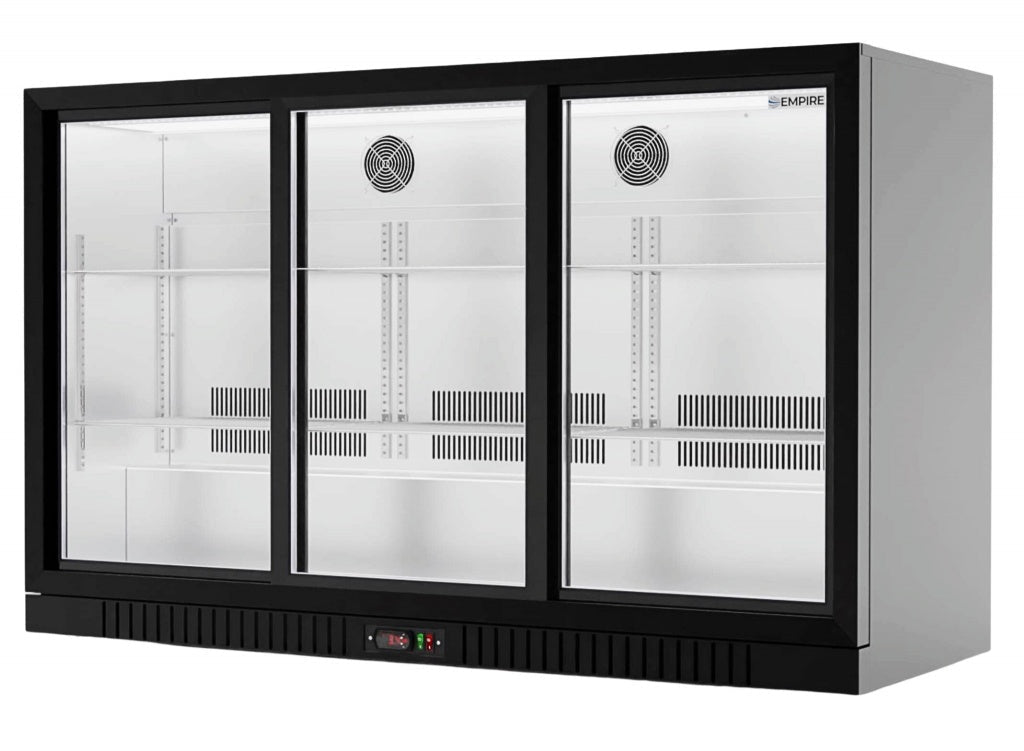 Empire Premium Triple Door 330ltr Bottle Cooler Sliding Doors - CL-320S-EE Triple Door Bottle Coolers Empire   