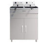 Empire Twin Tank Electric Free Standing Fryer 2 x 12 Litre - EMP-FSEF-10V-2 Freestanding Electric Fryers Empire   