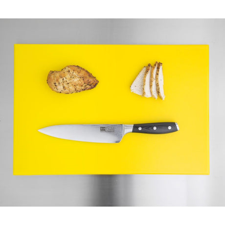 Hygiplas High Density Antibacterial Yellow Chopping Board 455x305x12mm - F156  Hygiplas   
