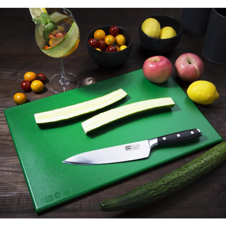 Hygiplas High Density Antibacterial Green Chopping Board 455x305x12mm - F158  Hygiplas   