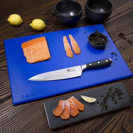 Hygiplas High Density Antibacterial Blue Chopping Board 455x305x12mm - F159  Hygiplas   