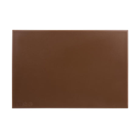 Hygiplas High Density Antibacterial Brown Chopping Board 455x305x12mm - F160  Hygiplas   