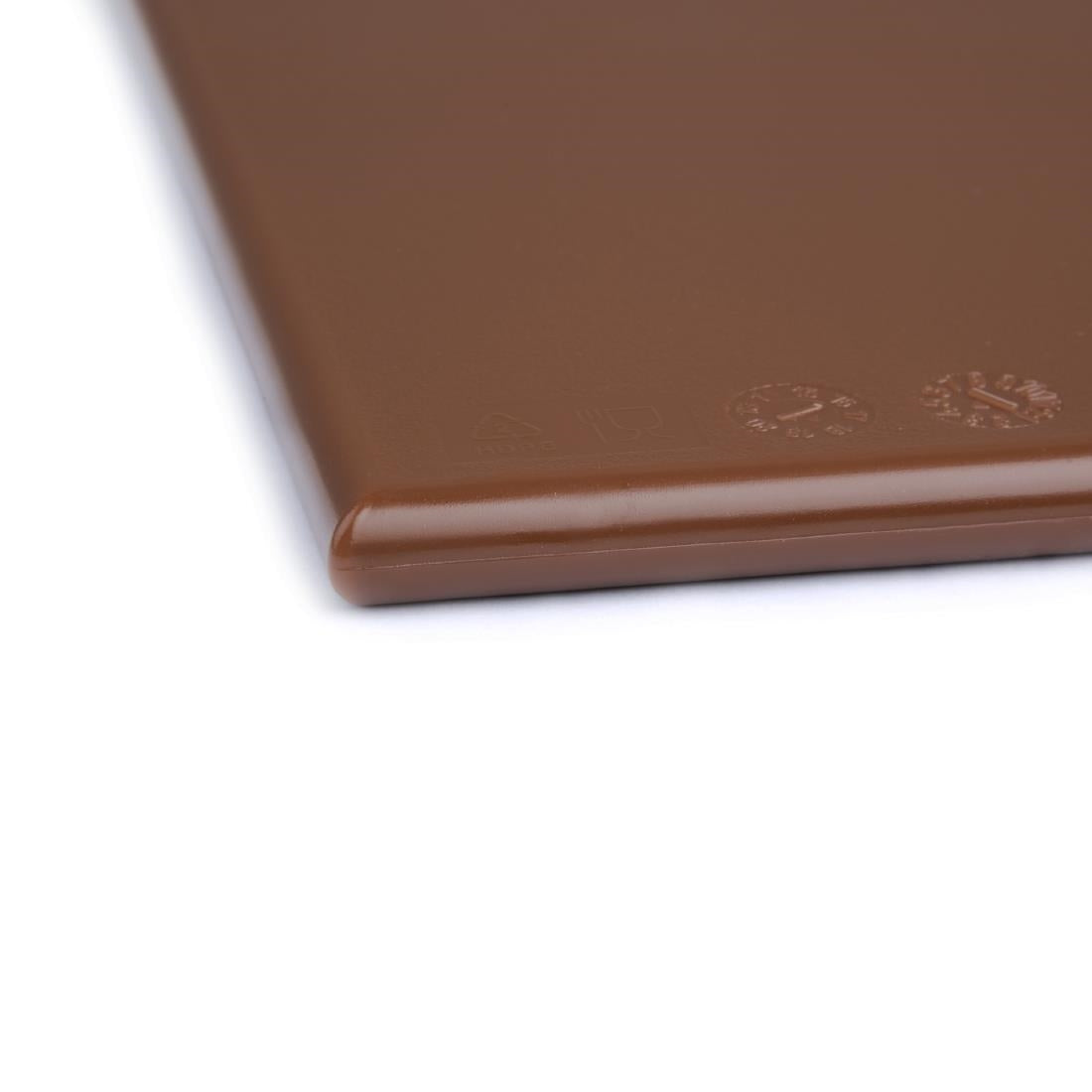 Hygiplas High Density Antibacterial Brown Chopping Board 455x305x12mm - F160  Hygiplas   
