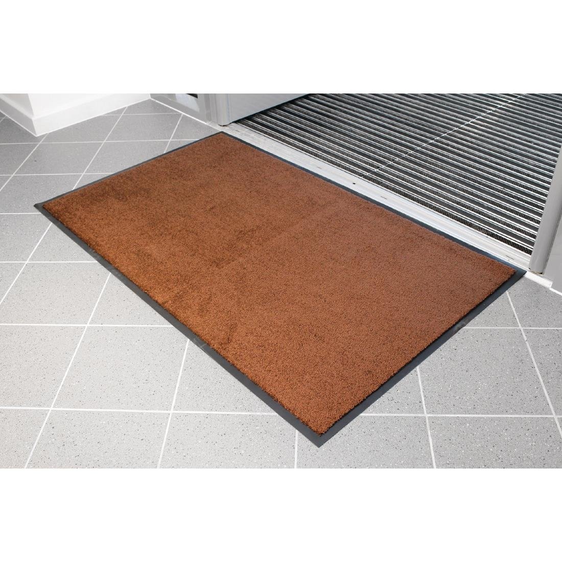 Coba Entraplush Mat Brown 90 x 150cm - F291-BR  Coba   