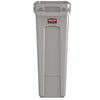 Rubbermaid Slim Jim Container With Venting Channels Grey 60Ltr - F603  Slim Jim   