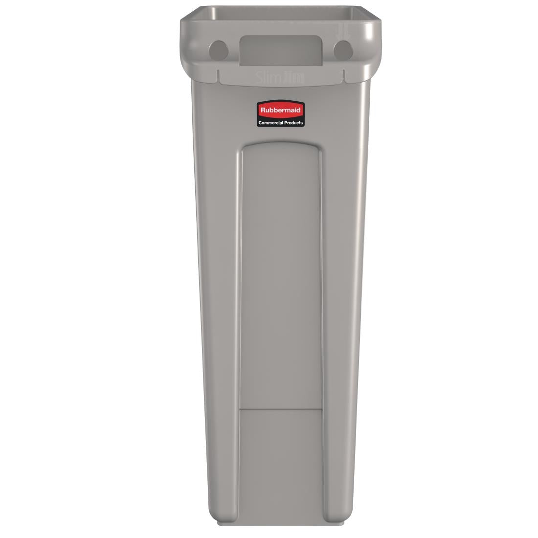 Rubbermaid Slim Jim Container With Venting Channels Grey 60Ltr - F603  Slim Jim   