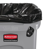 Rubbermaid Slim Jim Container With Venting Channels Grey 60Ltr - F603  Slim Jim   
