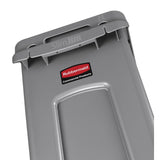 Rubbermaid Slim Jim Container With Venting Channels Grey 60Ltr - F603  Slim Jim   
