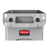 Rubbermaid Slim Jim Container With Venting Channels Grey 60Ltr - F603  Slim Jim   