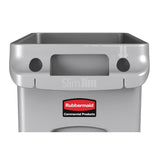 Rubbermaid Slim Jim Container With Venting Channels Grey 60Ltr - F603  Slim Jim   