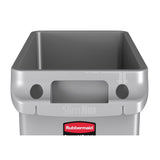 Rubbermaid Slim Jim Container With Venting Channels Grey 60Ltr - F603  Slim Jim   