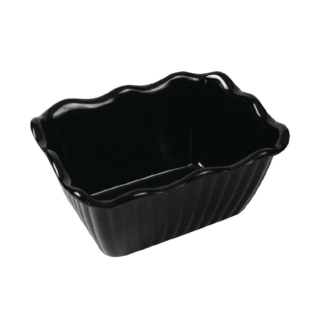 Dalebrook Small Black SAN Salad Crock - F678 Melamine and Polycarbonate Dalebrook   
