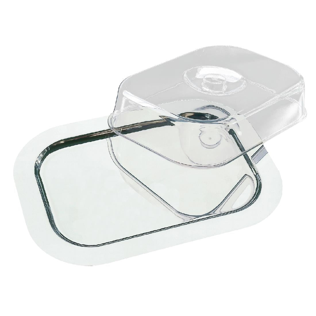 Stainless Steel Rectangular Tray with Cover - F762  APS   