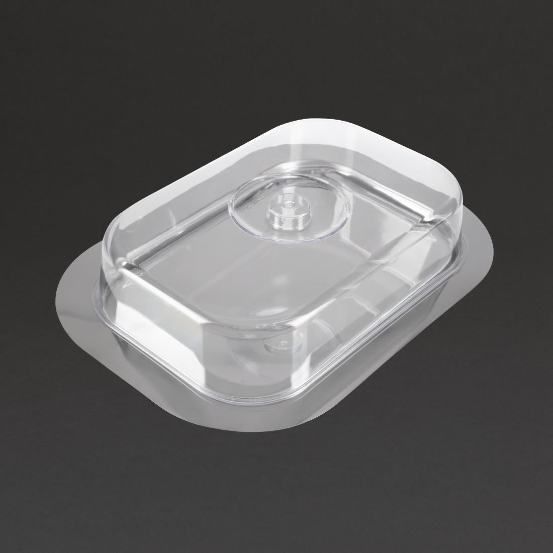 Stainless Steel Rectangular Tray with Cover - F762  APS   