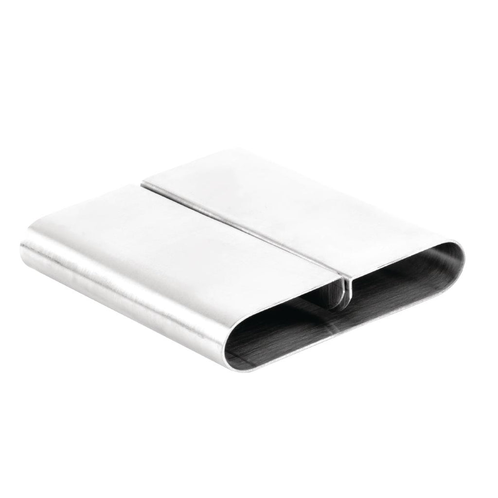 Olympia Curved Stainless Steel Menu Card Holder - F778  Olympia   