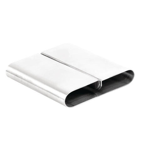 Olympia Curved Stainless Steel Menu Card Holder - F778  Olympia   