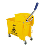 Jantex Kentucky Mop Bucket and Wringer 20Ltr Yellow - F951  Jantex   