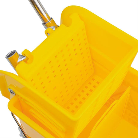 Jantex Kentucky Mop Bucket and Wringer 20Ltr Yellow - F951  Jantex   