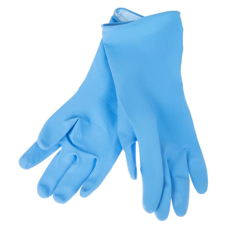 Jantex Latex Household Gloves Blue Large - F953-L  Jantex   