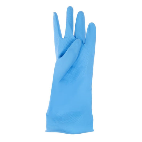 Jantex Latex Household Gloves Blue Large - F953-L  Jantex   