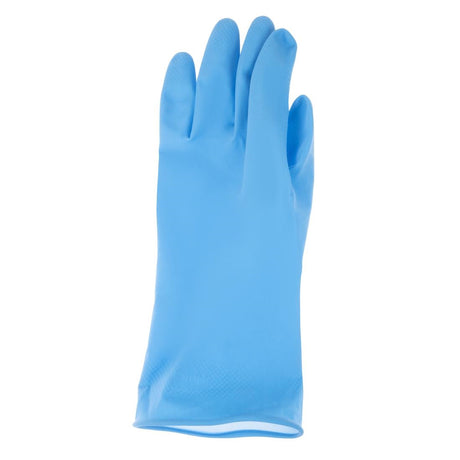 Jantex Latex Household Gloves Blue Large - F953-L  Jantex   