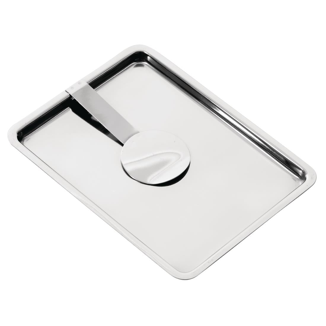 Olympia Curved Stainless Steel Tip Tray With Bill Clip - F979  Olympia   