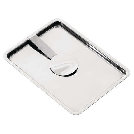 Olympia Curved Stainless Steel Tip Tray With Bill Clip - F979  Olympia   