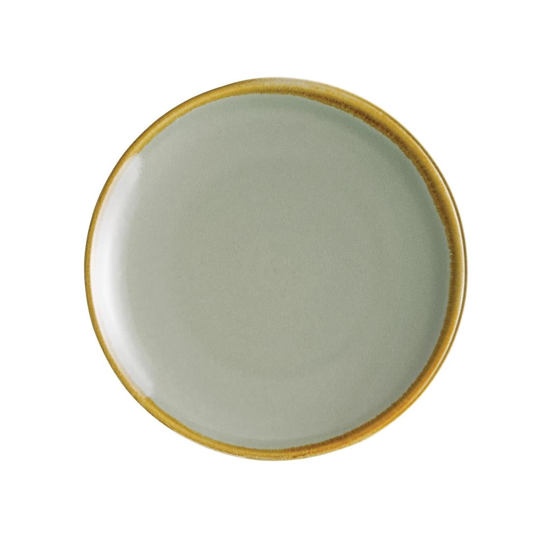 Olympia Kiln Moss Round Coupe Plates 180mm (Pack of 6) - FA029 Plates Olympia