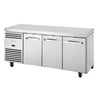True 3 Door 1/1 GN Counter Fridge TCR1/3-CL-SS-DL-DR-DR - FA036  True   