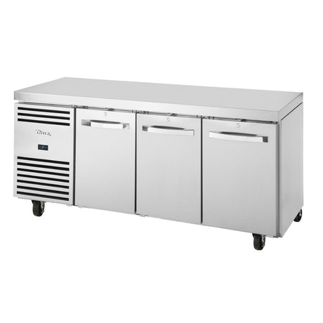 True 3 Door 1/1 GN Counter Fridge TCR1/3-CL-SS-DL-DR-DR - FA036  True   