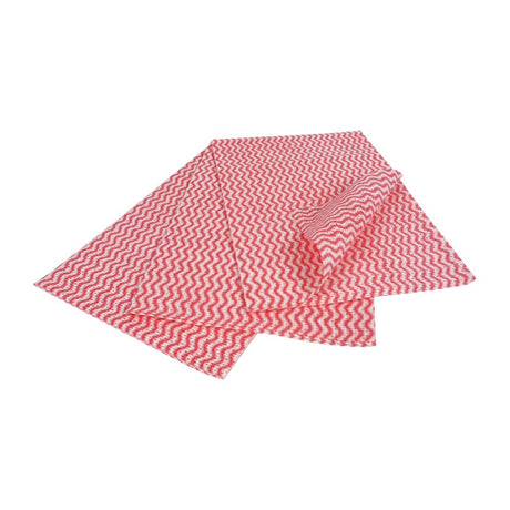 EcoTech Envirowipe Antibacterial Compostable Cleaning Cloths Red (25 Pack) - FA209  EcoTech   