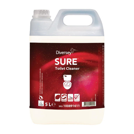 SURE Toilet Cleaner Ready To Use 5Ltr - CX828  Diversey   