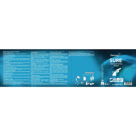 SURE Interior and Surface Cleaner Concentrate 5Ltr - CX830  Diversey   
