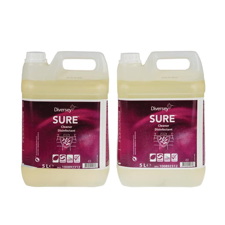 SURE Cleaner and Disinfectant Concentrate 5Ltr - CX833  Diversey   