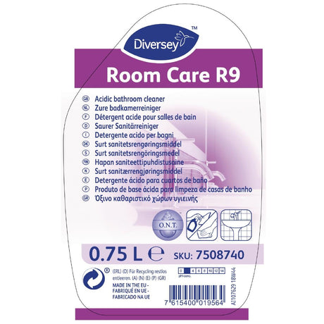 Room Care R9 Bathroom Cleaner Ready To Use 750ml - CX808  Diversey   