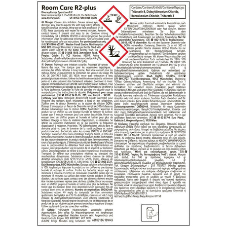 Room Care R2-plus Hard Surface Cleaner and Disinfectant Concentrate 1.5Ltr - CX821  Diversey   
