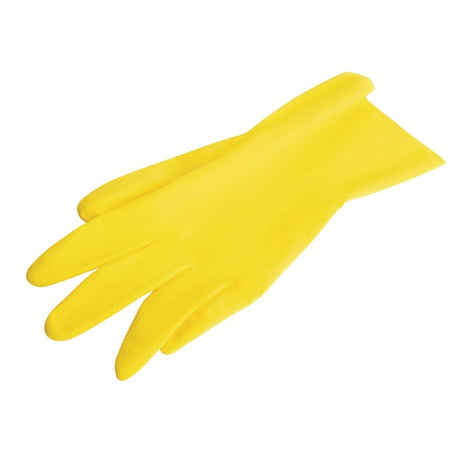 MAPA Vital 124 Liquid-Proof Light-Duty Janitorial Gloves Yellow Small - FA292-S  Mapa   