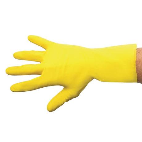 MAPA Vital 124 Liquid-Proof Light-Duty Janitorial Gloves Yellow Small - FA292-S  Mapa   