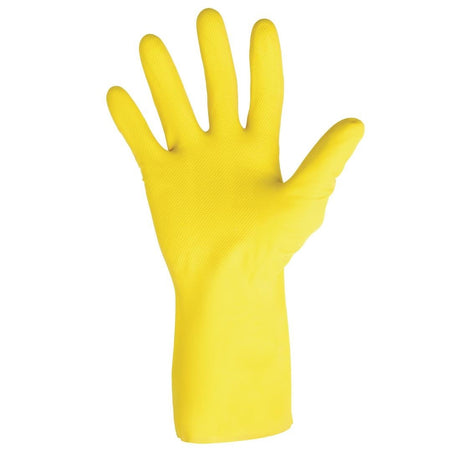 MAPA Vital 124 Liquid-Proof Light-Duty Janitorial Gloves Yellow Small - FA292-S  Mapa   