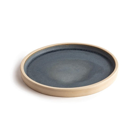 Olympia Canvas Flat Round Plate Blue Granite 180mm (Pack of 6) - FA300 Plates Olympia