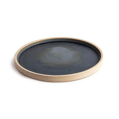 Olympia Canvas Flat Round Plate Blue Granite 250mm (Pack of 6) - FA301 Plates Olympia