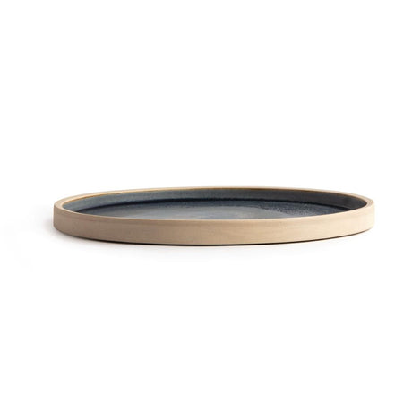 Olympia Canvas Flat Round Plate Blue Granite 250mm (Pack of 6) - FA301 Plates Olympia