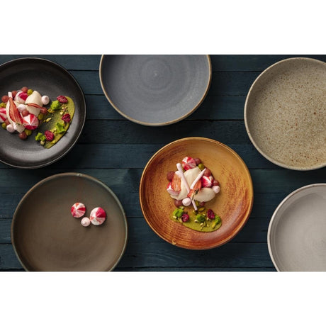Olympia Canvas Coupe Bowl Delhi Black 230mm (Pack of 6) - FA320 Bowls Olympia