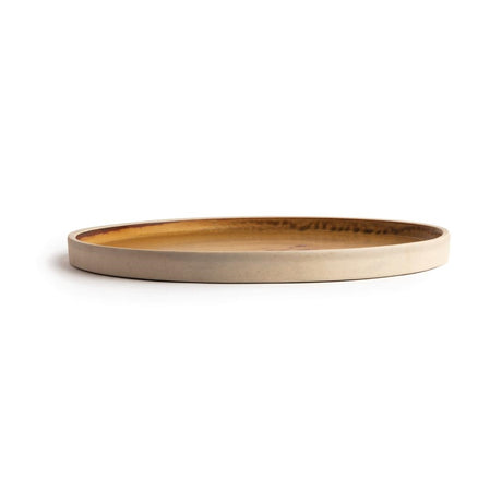 Olympia Canvas Flat Round Plate Sienna Rust 250mm (Pack of 6) - FA308 Plates Olympia
