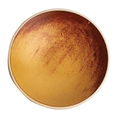 Olympia Canvas Shallow Tapered Bowl Sienna Rust 200mm (Pack of 6) - FA312 Bowls Olympia