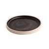 Olympia Canvas Flat Round Plate Delhi Black 180mm (Pack of 6) - FA314 Plates Olympia