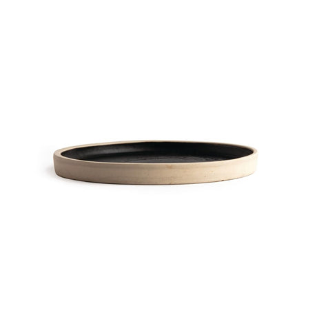 Olympia Canvas Flat Round Plate Delhi Black 180mm (Pack of 6) - FA314 Plates Olympia